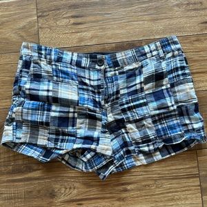 Plaid Ann Taylor Loft Shorts